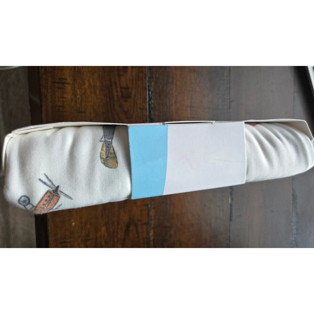 Copper Pearl Ace Vintage Airplane Premium Knit Baby Swaddle Blanket 46x46 NEW
